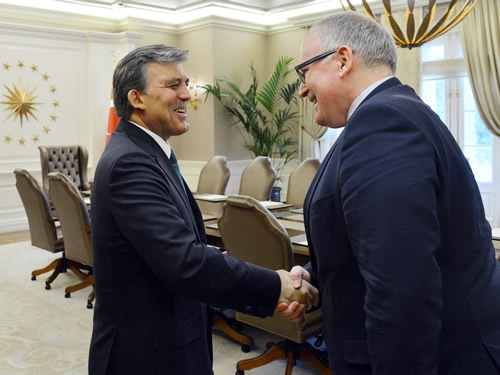 Hollanda Dışişleri Bakanı Timmermans Çankaya Köşkü'nde